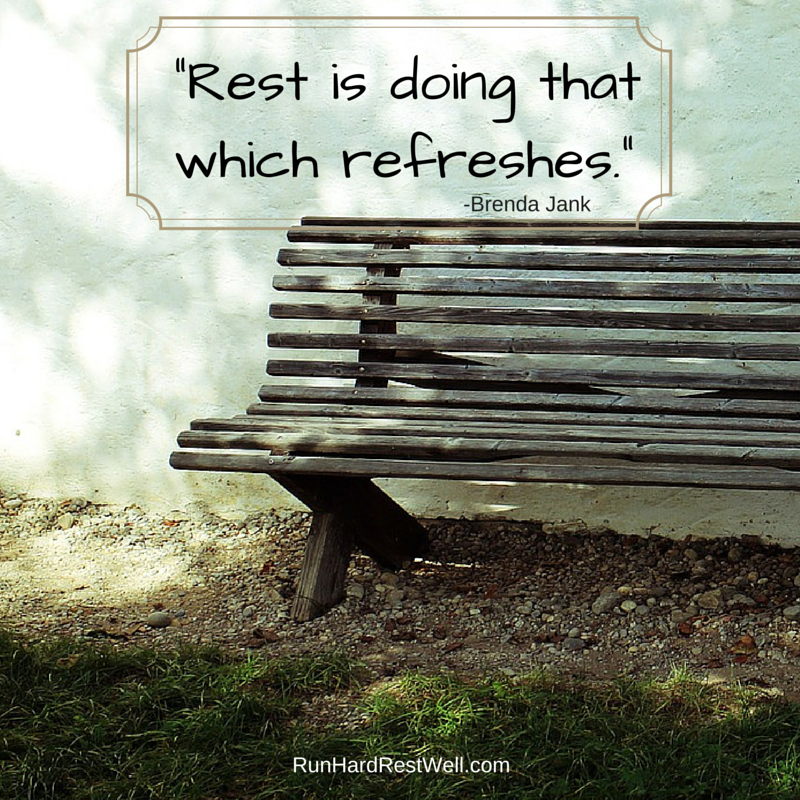 rest refreshes